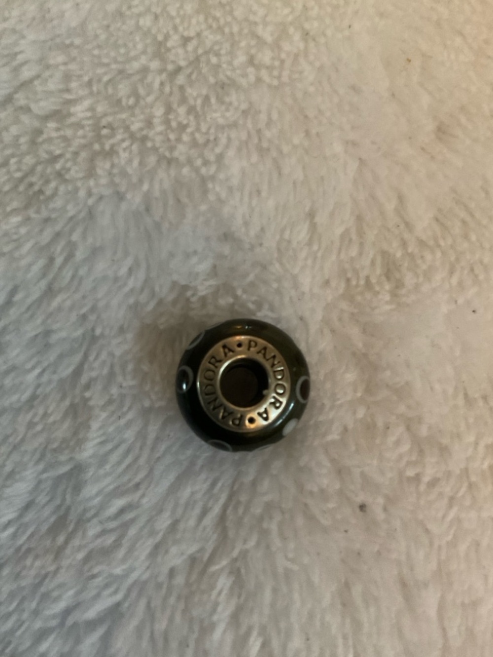 Pandora retired, Murano Glass Flower Charm/ S 925 ALE , sterling silver A+ - Picture 2 of 6